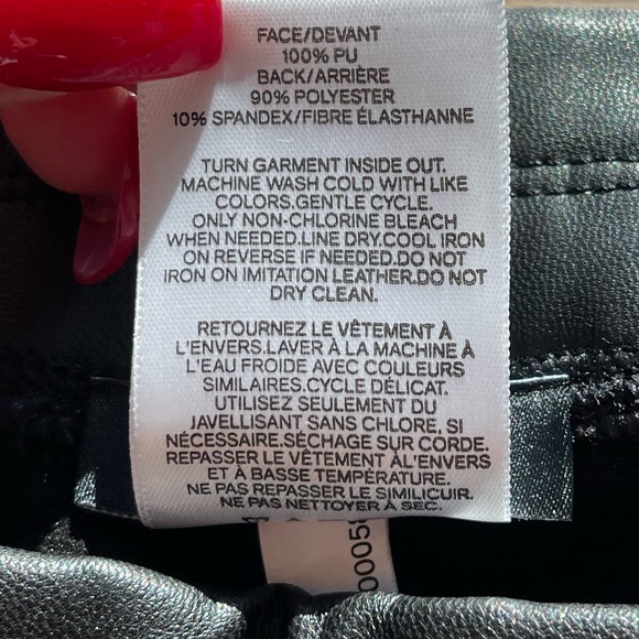 Express Faux Leather Leggings Size Small - Picture 5 of 9